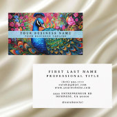 Élégant Carte de visite Peacock