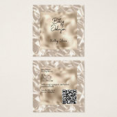 Élégant Carte de visite Pearl Foil (Devant & derrière)