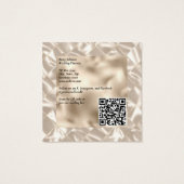 Élégant Carte de visite Pearl Foil (Dos)