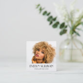 Élégant carte de visite photo (Debout devant)