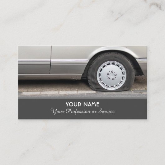 Elégant carte de visite pour les experts des roues (Devant)