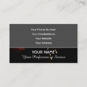 Élégant carte de visite pour les experts du servic (Dos)