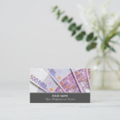 Élégant carte de visite pour les experts financier (Debout devant)