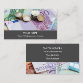 Élégant carte de visite pour les experts financier (Devant / Derrière)