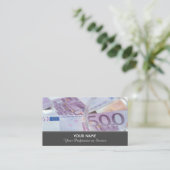 Élégant carte de visite pour les experts financier (Debout devant)