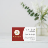 Élégant Carte de visite professionnel avec logo (Debout devant)