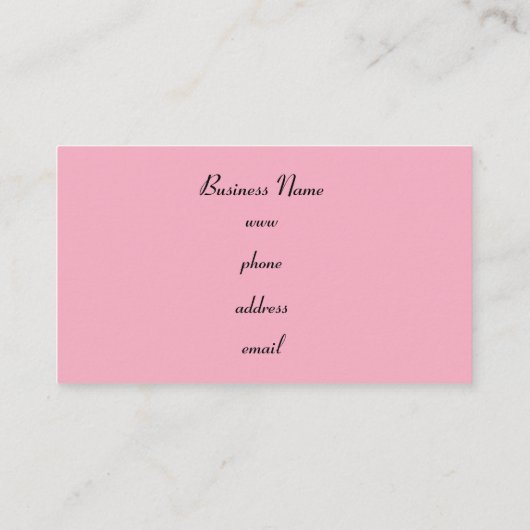 Élégant Carte de visite rétro (Dos)