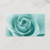 Élégant Carte de visite Rose Turquoise (Devant)
