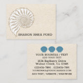 Élégant Carte de visite Shell (Devant / Derrière)