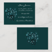 Élégant Carte de visite Swirl - Customisé (Devant / Derrière)
