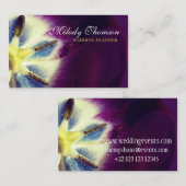 Élégant, Carte de visite unique (Devant / Derrière)