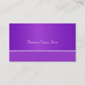 Élégant, carte de visite violet bleu. (Dos)