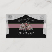Élégant Carte de visite Wedding planner Rose (Devant)