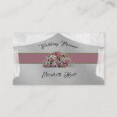 Élégant Carte de visite Wedding planner Rose (Devant)