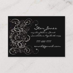 Elégant Carte de visite Zebra Swirl -