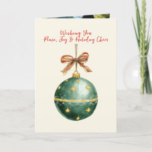 Élégant Carte photo de Noël