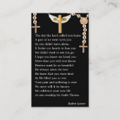 Élégant Carte photo de prière mémorial personnalis (Dos)