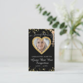 Élégant Carte photo de prière mémorial personnalis (Debout devant)