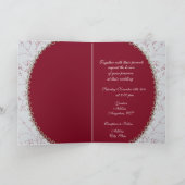 Élégant Carte photo de Rose rouge (Intérieur)