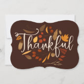 Elégant Carte photo de Thanksgiving et Chute de Ga (Devant)