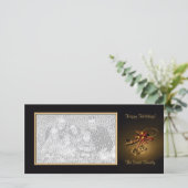 Élégant Carte photo de vacances (Debout devant)