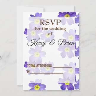 Élégant Carte photo Floral RSVP, Script