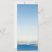 Élégant Carte photo funéraire du ciel bleu (Dos)