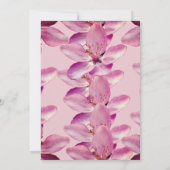 Élégant Carte photo RSVP en fleur rose (Dos)