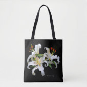 Elegant Casablanca White Oriental Lilies Draagtas (Voorkant)