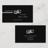 Elegant casino visitekaartje (Voorkant / Achterkant)