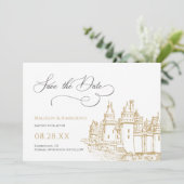 Elegant Castle, eenmaal op een momentele feilloze  Save The Date (Staand voorkant)