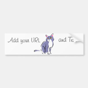 Elegant Cat Bumpersticker