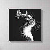 Elegant Cat Canvas Afdruk (Voorkant)