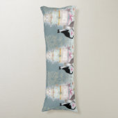 Elegant Cat Celebration Cake Lichaamskussen (Voorkant Verticaal)