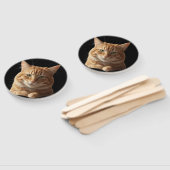Elegant Cat Fan – Cool Style with Feline Flair Handwaaier (Niet-gemonteerd)
