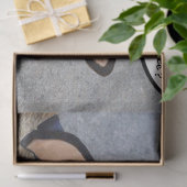 ELEGANT CAT MET DIVA-PET, PINK ROSES Moederdag Tissuepapier (Geschenk)