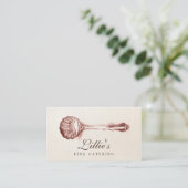 Elegant Catering Personal Chef  Spoon Visitekaartje (Staand voorkant)