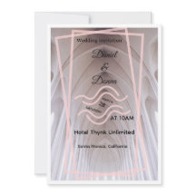 Elegant Cathedral Wedding Invitation | Blush Minim