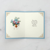 Elégant Catholique Diplôme Virgin Mary Carte Rose (Intérieur)