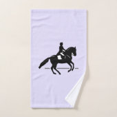 Élégant cavalier de pression exécutant une Pirouet (Serviette à main)