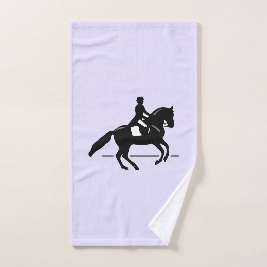 Élégant cavalier de pression exécutant une Pirouet (Serviette à main)