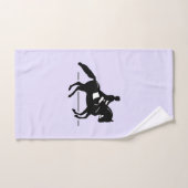 Élégant cavalier de pression exécutant une Pirouet (Serviette à main)