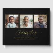 Elegant Celebrating The Life 3 Photos Funeral (Recto)