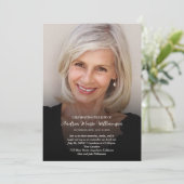 Elegant Celebration of Life Funeral Memorial Kaart (Staand voorkant)