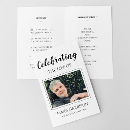 Elegant Celebration of Life Funeral Programme