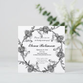 Elegant Celebration of Life Memorial begrafenis Ui Kaart (Staand voorkant)