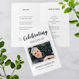 Elegant Celebration of Life Memorial Programme Flyer