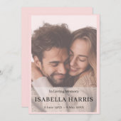 Elegant Celebration of Life Service Design Programma (Voorkant / Achterkant)