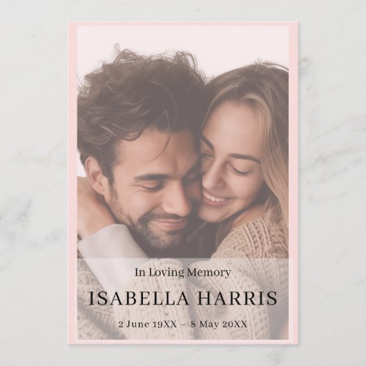 Elegant Celebration of Life Service Design Programma (Voorkant)