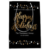 "Elegant Celebration" - Zakelijke feestdag Medium Cadeauzakje (Voorkant)